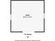 Shed floor plan with listed dimensions of the exterior building separate from main house at 557 Bradford Park, Loganville, GA 30052