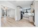 Modern kitchen view showcasing an open layout with stainless steel appliances and updated cabinetry at 3524 Pine Grove Drive, Douglasville, GA 30135