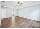 Bright main bedroom with recessed ceiling and easy access to the ensuite bathroom at 3524 Pine Grove Drive, Douglasville, GA 30135