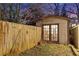 Backyard with the detached room at 946 Highland Ne Vw, Atlanta, GA 30306