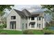 Beautiful home with a stone and siding exterior, black window frames, and a lush green lawn at 130 Lake Estates Dr, Roswell, GA 30075