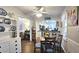 A dining area adjacent to the kitchen with seating for four offers an open floor plan at 744 Dean Way, Lawrenceville, GA 30044