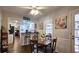 A dining area offers access to the kitchen, outdoor spaces, and natural light at 744 Dean Way, Lawrenceville, GA 30044