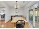 Bright dining room with access to deck at 5833 Westerling Pl, Powder Springs, GA 30127