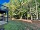 Picturesque backyard featuring lush greenery and a private deck space at 91 Reynoldston Ct, Suwanee, GA 30024