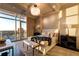 Serene bedroom with soft lighting and a stunning city view from the large windows at 3630 Peachtree Ne Rd # 3401, Atlanta, GA 30326