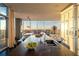 Modern kitchen with stainless steel appliances and a large island overlooking city views at 3630 Peachtree Ne Rd # 3401, Atlanta, GA 30326