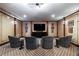 Cozy theater room with comfortable seating, a large screen, and ambient lighting for a cinematic experience at 3630 Peachtree Ne Rd # 3401, Atlanta, GA 30326