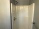 Modern shower with sleek fixtures and a clean, white shower surround for a fresh look at 5250 Hollyhock Rd, Douglasville, GA 30135
