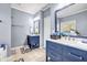 Stylish bathroom with double vanity, modern mirrors, and ample counter space for comfort at 5806 Highgrove Dr, Atlanta, GA 30349