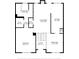 Floor plan showcasing layout of rooms and dimensions of a single story at 5806 Highgrove Dr, Atlanta, GA 30349