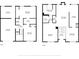 Floor plans showcasing layout of rooms and dimensions of two stories at 5806 Highgrove Dr, Atlanta, GA 30349
