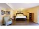 Basement bedroom features luxury vinyl floors and direct access to the backyard at 1104 Fox Ln, Woodstock, GA 30188