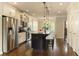 Spacious kitchen with stainless steel appliances and a large center island at 1365 Hawthorne Se Ave, Smyrna, GA 30080
