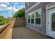 Spacious outdoor deck with a wooden fence overlooking the neighborhood at 1365 Hawthorne Se Ave, Smyrna, GA 30080