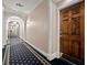 Hallway entrance with classic carpet and door number 40 at 2865 Lenox Ne Rd # 410, Atlanta, GA 30324