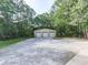 Outbuilding with three garage doors surrounded by mature trees at 4422 Fincher Rd, Canton, GA 30114