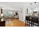 Spacious living room open to the kitchen, with hardwood floors and modern decor at 167 Freyer Ne Dr, Marietta, GA 30060