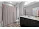 Bathroom featuring a shower with a curtain and a vanity with a white countertop at 2090 Callaway Nw Ct, Atlanta, GA 30318