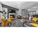 Comfortable living room featuring modern decor, a fireplace, and an open floorplan at 2090 Callaway Nw Ct, Atlanta, GA 30318