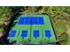 Aerial view of outdoor tennis and pickleball courts at 5760 Windjammer Pt, Cumming, GA 30041