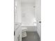 Stylish bathroom with a tub-shower combo and modern fixtures and tiling at 971 Boulevard Se # B, Atlanta, GA 30312