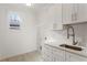 Well-lit laundry room with modern sink, cabinets, and ample storage at 971 Boulevard Se # B, Atlanta, GA 30312