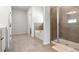 Clean bathroom features tub, shower, and tile flooring at 238 Gallant Fox Way, Acworth, GA 30102