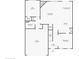 First floor floorplan featuring a living room, kitchen, dining room and garage at 238 Gallant Fox Way, Acworth, GA 30102