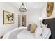 Bedroom with a luxurious bed, stylish decor, and calming atmosphere at 965 Boulevard Se # B, Atlanta, GA 30312