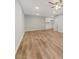 Unfurnished living room boasts new wood floors and neutral paint at 1179 Church St # J, Decatur, GA 30030