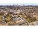Aerial view of newly constructed townhomes, nestled in a suburban neighborhood with mature trees at 1237 Memorial Se Dr # 304, Atlanta, GA 30316