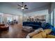 Open layout living room with kitchen and dining area, great for entertaining at 1291 Pleasant Grove Church Rd, Villa Rica, GA 30180