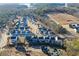 Aerial view of new homes under construction with beautiful lake views at 140 Kingsley Way, Acworth, GA 30102