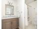 Cozy bathroom with shower/tub and tile flooring at 834 Heritage Sq, Decatur, GA 30033