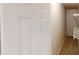 The closet has a white wire rack shelf and is accessible through the door at 1198 Oak Knoll Ct, Lithonia, GA 30058