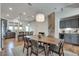 Open dining room with sleek cabinets and convenient wet bar at 2177 Witton Way, Chamblee, GA 30341