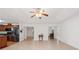 Spacious living area featuring an open layout with tiled floors and neutral paint at 4156 Holly Springs Rd, Rockmart, GA 30153