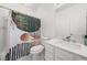 This bathroom boasts a vanity sink with a shower and tub combination at 2983 Crosswycke Forest Ne Dr # A, Atlanta, GA 30319