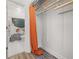 This walk-in closet leads to the en-suite bathroom and boasts custom shelving at 2983 Crosswycke Forest Ne Dr # A, Atlanta, GA 30319