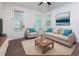 Comfortable living room with stylish furnishings, including a sofa, chairs, and a coffee table on a large area rug at 3785 Allegretto Cir # 230, Atlanta, GA 30339