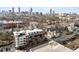 An aerial view of the city highlighting a modern apartment complex and surrounding neighborhood at 22 Airline Ne St # 403, Atlanta, GA 30312