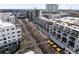 Aerial view showcasing modern apartments with retail spaces and community amenities at 22 Airline Ne St # 403, Atlanta, GA 30312