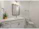 Bathroom featuring a single sink vanity, toilet, and mirror at 383 Grant Se Cir # 1634, Atlanta, GA 30315