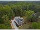 Majestic aerial view of a luxury estate surrounded by lush greenery and mature trees at 650 Jones Rd, Roswell, GA 30075