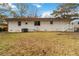 Exterior backyard view of home with grass yard and white painted brick at 2825 Middleburg Dr, Atlanta, GA 30349