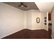 Bedroom with wood floors and concrete ceiling at 400 W Peachtree Nw St # 3216, Atlanta, GA 30308