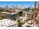 Aerial view of building complex, swimming pool, parking and downtown skyline at 170 Boulevard Se # 412E, Atlanta, GA 30312