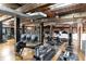 Well-equipped gym with state-of-the-art equipment, exposed brick walls, high ceilings and bright lighting at 170 Boulevard Se # 412E, Atlanta, GA 30312