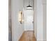 Stylish hallway with wood flooring, modern lighting fixtures and sleek design elements at 170 Boulevard Se # 412E, Atlanta, GA 30312